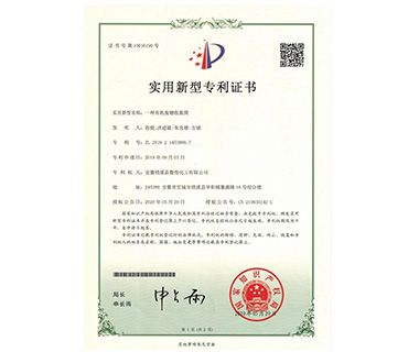 Utility Model Patent Certificate